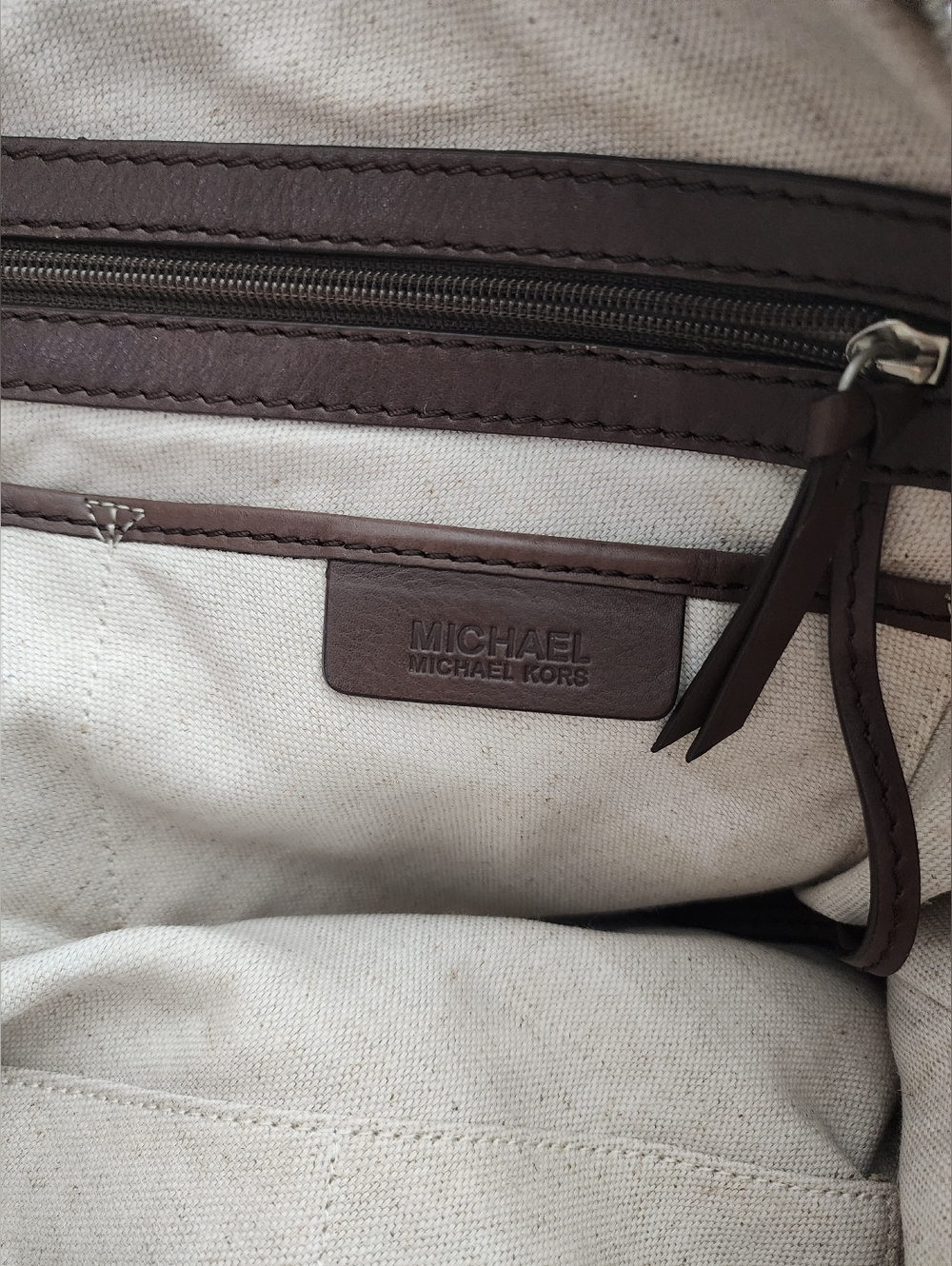 Michael Kors Olive Green Suede Silver Studded Handbag Astor Collection - Picture 13 of 13